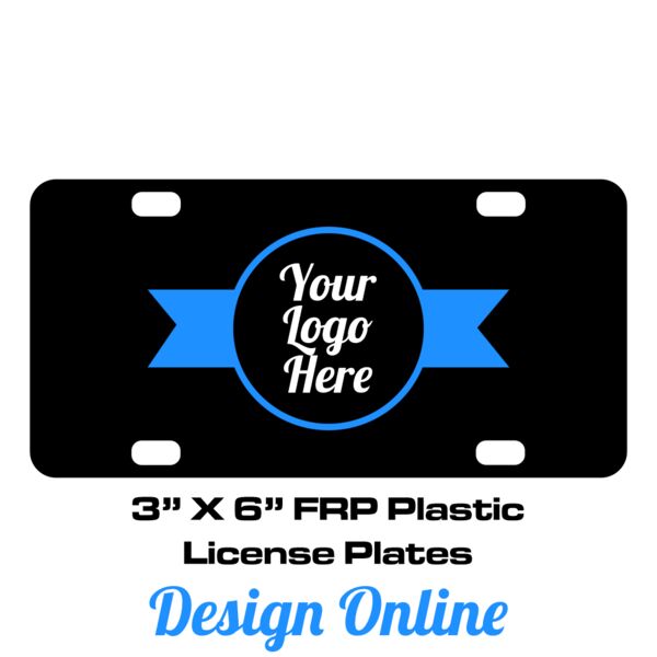 Copy of Personalized 3 X 6 Heavy Duty Acrylic / Plastic License Plate Thumbnail