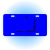 Copy of Personalized 3 X 6 Heavy Duty Acrylic / Plastic License Plate Thumbnail