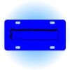 Copy of Personalized 3 X 6 Heavy Duty Acrylic / Plastic License Plate Thumbnail
