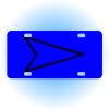 Copy of Personalized 3 X 6 Heavy Duty Acrylic / Plastic License Plate Thumbnail