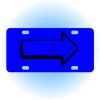 Copy of Personalized 3 X 6 Heavy Duty Acrylic / Plastic License Plate Thumbnail
