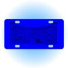 Copy of Personalized 3 X 6 Heavy Duty Acrylic / Plastic License Plate Thumbnail
