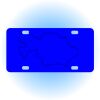 Copy of Personalized 3 X 6 Heavy Duty Acrylic / Plastic License Plate Thumbnail