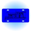 Copy of Personalized 3 X 6 Heavy Duty Acrylic / Plastic License Plate Thumbnail