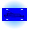 Copy of Personalized 3 X 6 Heavy Duty Acrylic / Plastic License Plate Thumbnail