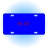 Copy of Personalized 3 X 6 Heavy Duty Acrylic / Plastic License Plate Thumbnail