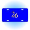 Copy of Personalized 3 X 6 Heavy Duty Acrylic / Plastic License Plate Thumbnail