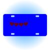 Copy of Personalized 3 X 6 Heavy Duty Acrylic / Plastic License Plate Thumbnail
