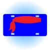 Copy of Personalized 3 X 6 Heavy Duty Acrylic / Plastic License Plate Thumbnail