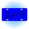 Copy of Personalized 3 X 6 Heavy Duty Acrylic / Plastic License Plate Thumbnail