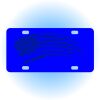 Copy of Personalized 3 X 6 Heavy Duty Acrylic / Plastic License Plate Thumbnail