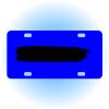 Copy of Personalized 3 X 6 Heavy Duty Acrylic / Plastic License Plate Thumbnail