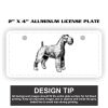 2" X 4" Aluminum License Plate  Thumbnail