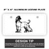 2" X 4" Aluminum License Plate  Thumbnail
