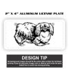 2" X 4" Aluminum License Plate  Thumbnail