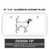 2" X 4" Aluminum License Plate  Thumbnail