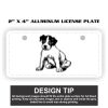 2" X 4" Aluminum License Plate  Thumbnail