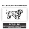 2" X 4" Aluminum License Plate  Thumbnail