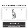 2" X 4" Aluminum License Plate  Thumbnail