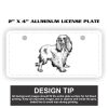 2" X 4" Aluminum License Plate  Thumbnail