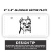 2" X 4" Aluminum License Plate  Thumbnail