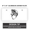 2" X 4" Aluminum License Plate  Thumbnail