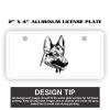 2" X 4" Aluminum License Plate  Thumbnail