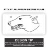 2" X 4" Aluminum License Plate  Thumbnail
