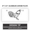 2" X 4" Aluminum License Plate  Thumbnail