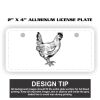 2" X 4" Aluminum License Plate  Thumbnail