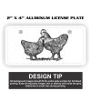 2" X 4" Aluminum License Plate  Thumbnail