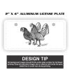2" X 4" Aluminum License Plate  Thumbnail