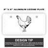 2" X 4" Aluminum License Plate  Thumbnail