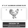 2" X 4" Aluminum License Plate  Thumbnail
