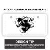 2" X 4" Aluminum License Plate  Thumbnail