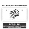 2" X 4" Aluminum License Plate  Thumbnail