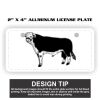 2" X 4" Aluminum License Plate  Thumbnail