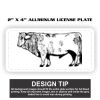 2" X 4" Aluminum License Plate  Thumbnail