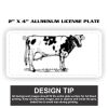 2" X 4" Aluminum License Plate  Thumbnail