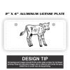 2" X 4" Aluminum License Plate  Thumbnail