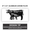 2" X 4" Aluminum License Plate  Thumbnail