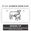 2" X 4" Aluminum License Plate  Thumbnail