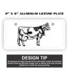 2" X 4" Aluminum License Plate  Thumbnail