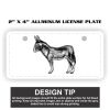 2" X 4" Aluminum License Plate  Thumbnail