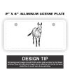 2" X 4" Aluminum License Plate  Thumbnail