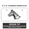 2" X 4" Aluminum License Plate  Thumbnail
