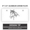 2" X 4" Aluminum License Plate  Thumbnail