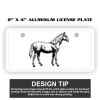 2" X 4" Aluminum License Plate  Thumbnail