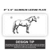 2" X 4" Aluminum License Plate  Thumbnail