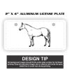 2" X 4" Aluminum License Plate  Thumbnail